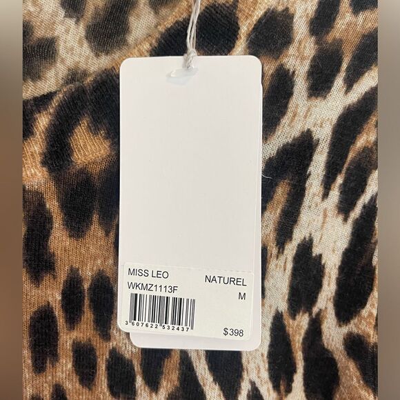 Zadig & Voltaire Miss Leo leopard cashmere sweater NWT. Medium - Picture 6 of 9
